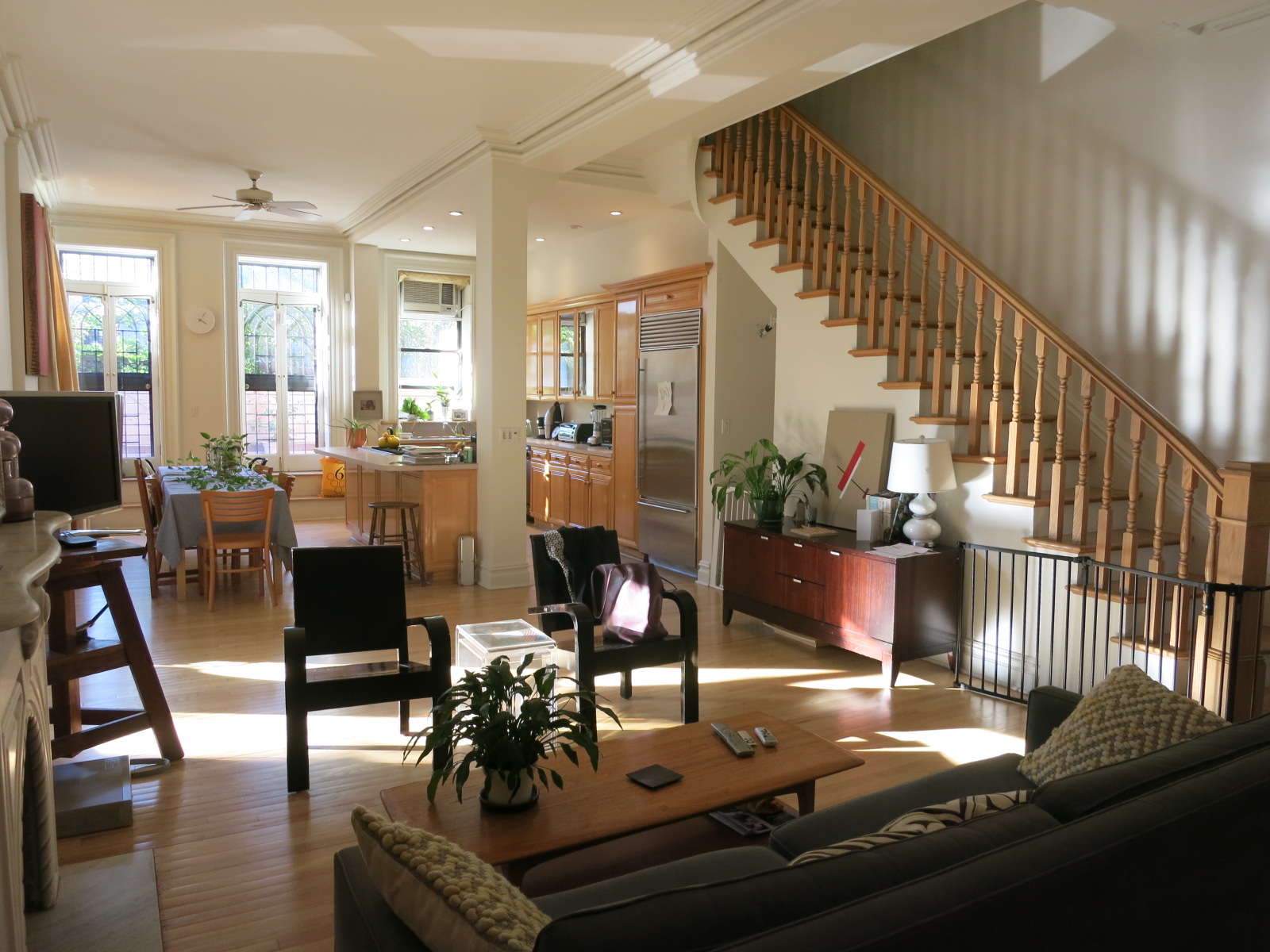 Parlor floor of a Park Slope house before our renovation